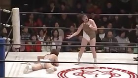 japanese wrestling stinkface at 1:56